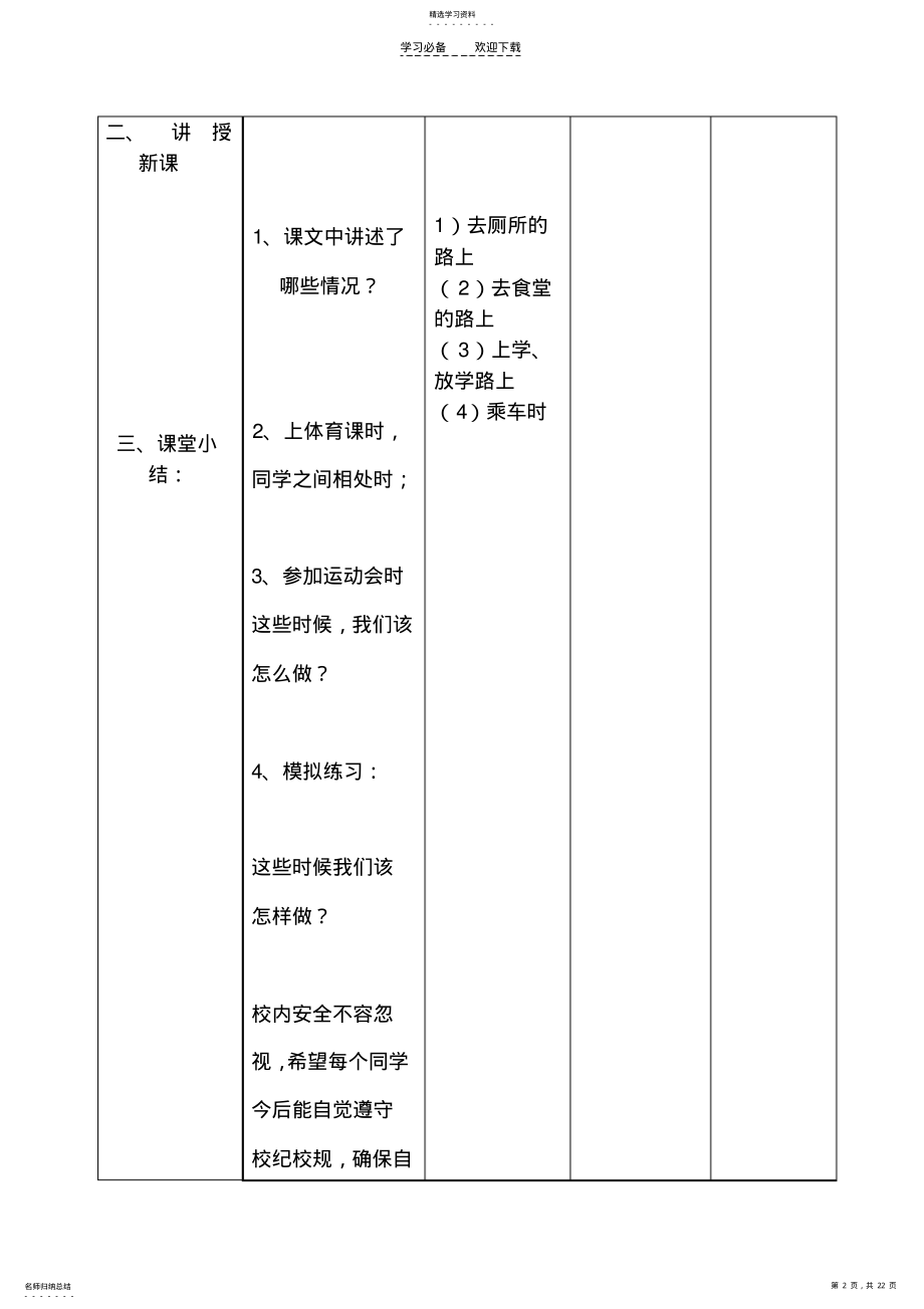 2022年四年级下册安全教育备课 .pdf_第2页