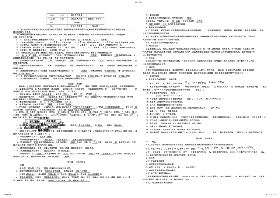 2022年初中物理基础知识要点 .pdf_第2页