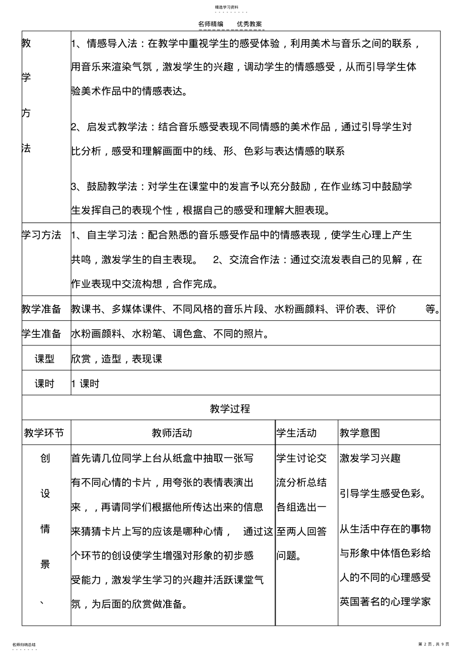 2022年色彩的情感联想教案 .pdf_第2页