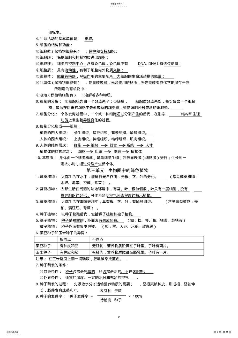 2022年初中生物必背知识点2 .pdf_第2页