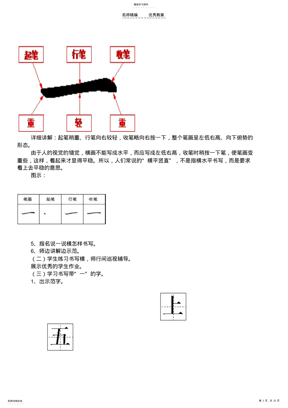 2022年小学硬笔书法教学设计 .pdf_第2页