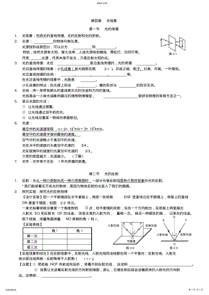 2022年初中物理知识点精细笔记第四章第五章-新人教 2.pdf