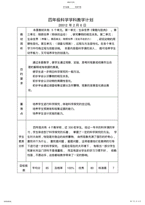 2022年苏教版小学科学四年级下册教案 .pdf