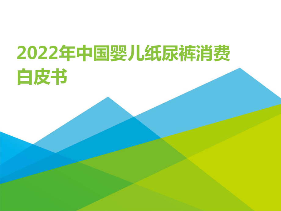 2022年中国婴儿纸尿裤消费白皮书.pdf_第1页