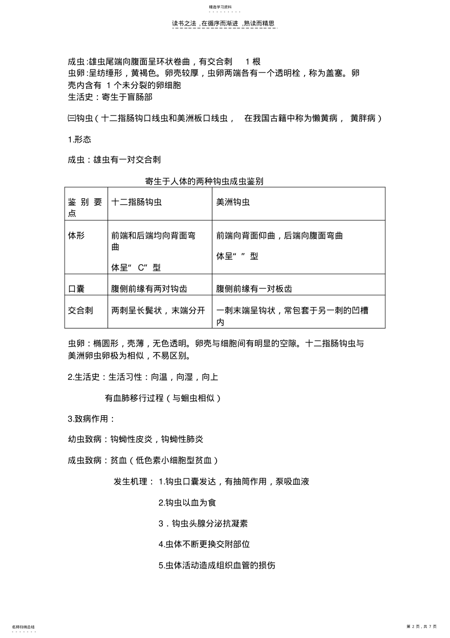 2022年医学寄生虫学复习资料 .pdf_第2页