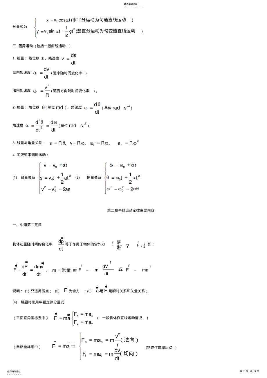 2022年大学物理知识点 2.pdf_第2页