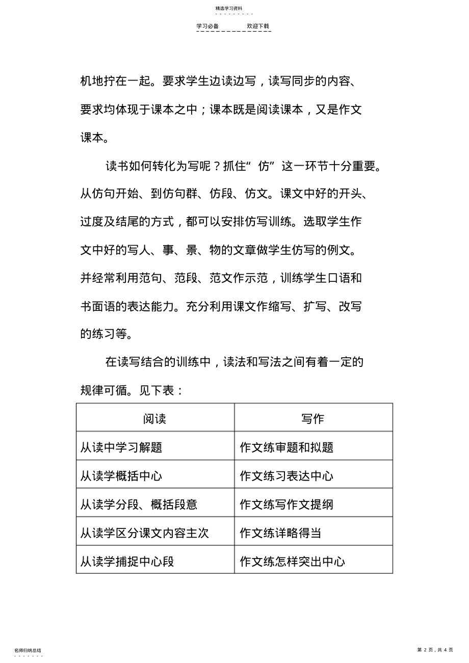 2022年小学语文习作教学中的读写结合法 .pdf_第2页