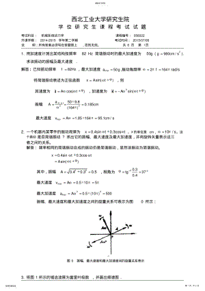 2022年西北工业大学机械系统动力学试题 .pdf