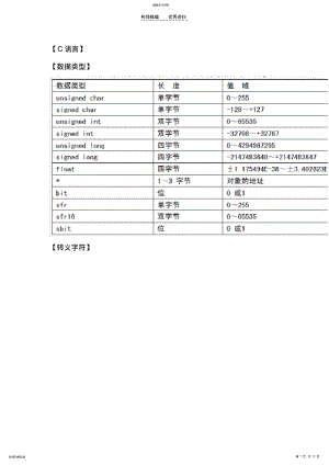 2022年单片机C语言知识点大全 .pdf