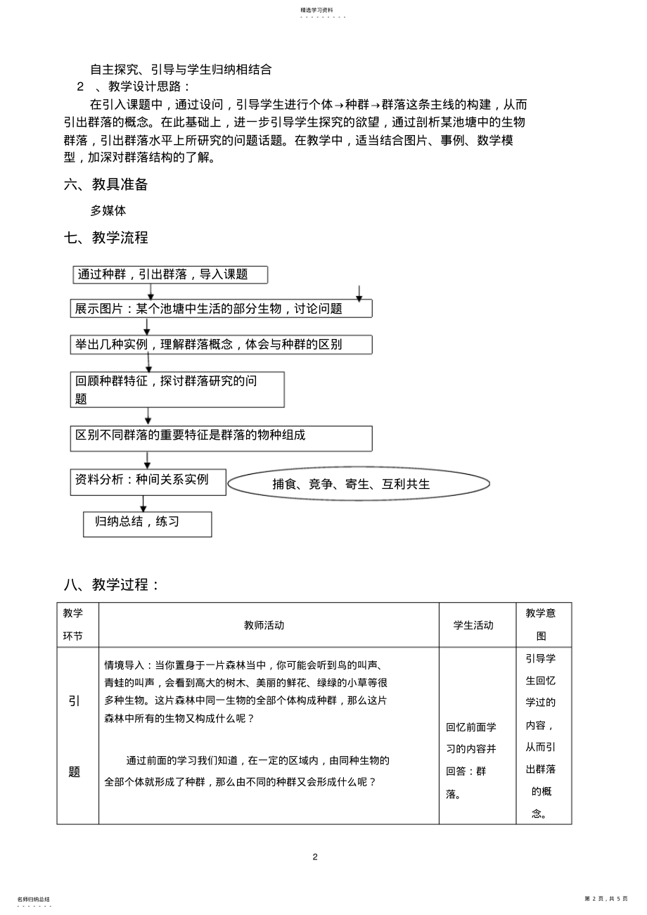 2022年群落的结构教案_共5页 .pdf_第2页