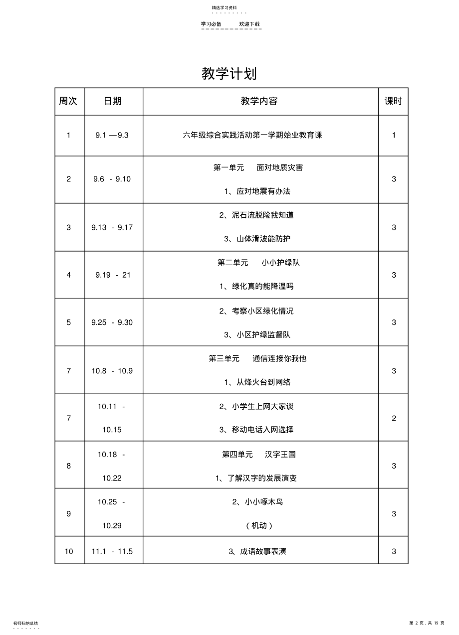 2022年六年级综合实践教案 .pdf_第2页