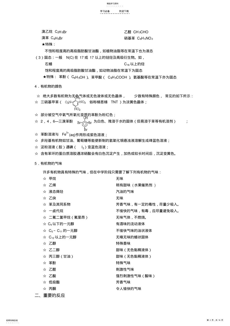 2022年苏教版《有机化学基础》知识点总结 2.pdf_第2页