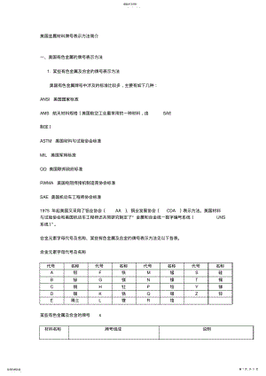 2022年美国金属材料牌号表示方法简介 .pdf