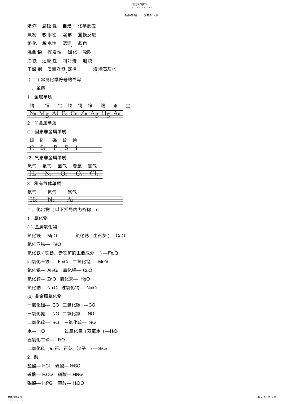 2022年初中化学阅卷人整理的易错易混知识点试素材 .pdf_第2页