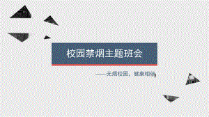 校园禁烟主题班会ppt课件.pptx