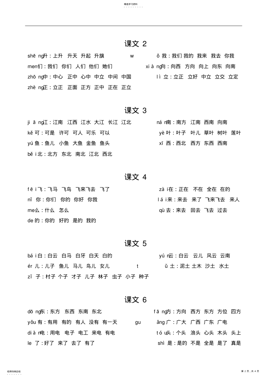 2022年苏教版一年级语文上册生字扩词 .pdf_第2页