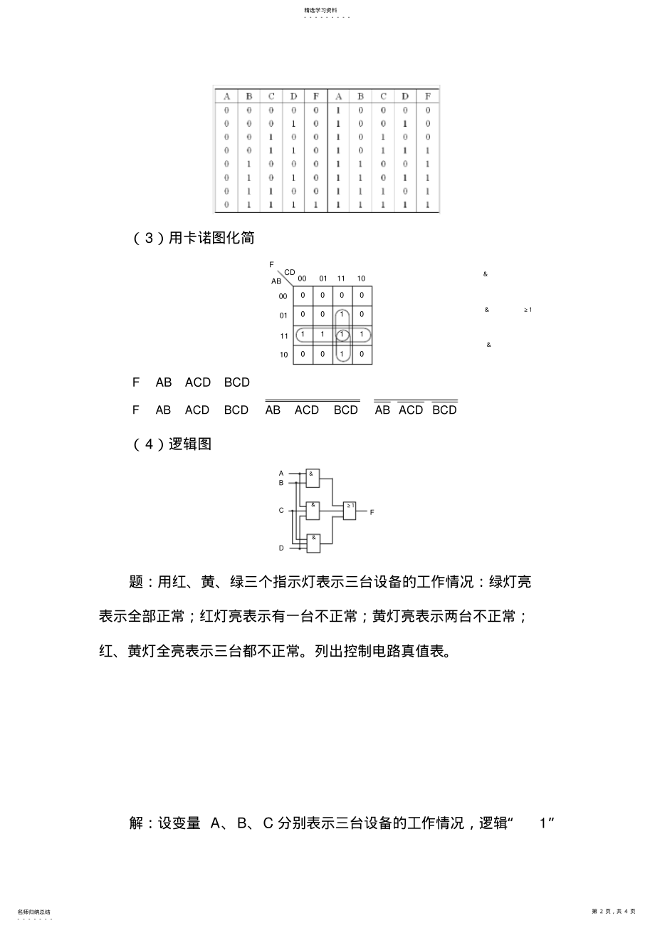 2022年组合逻辑电路练习题 .pdf_第2页