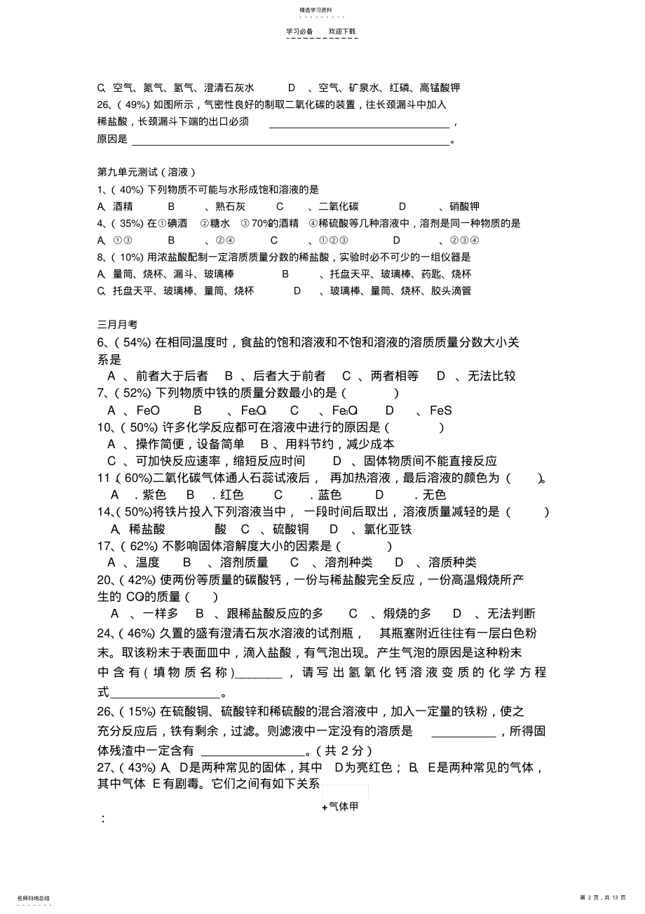 2022年初三化学元素及其化合物专题复习 .pdf_第2页