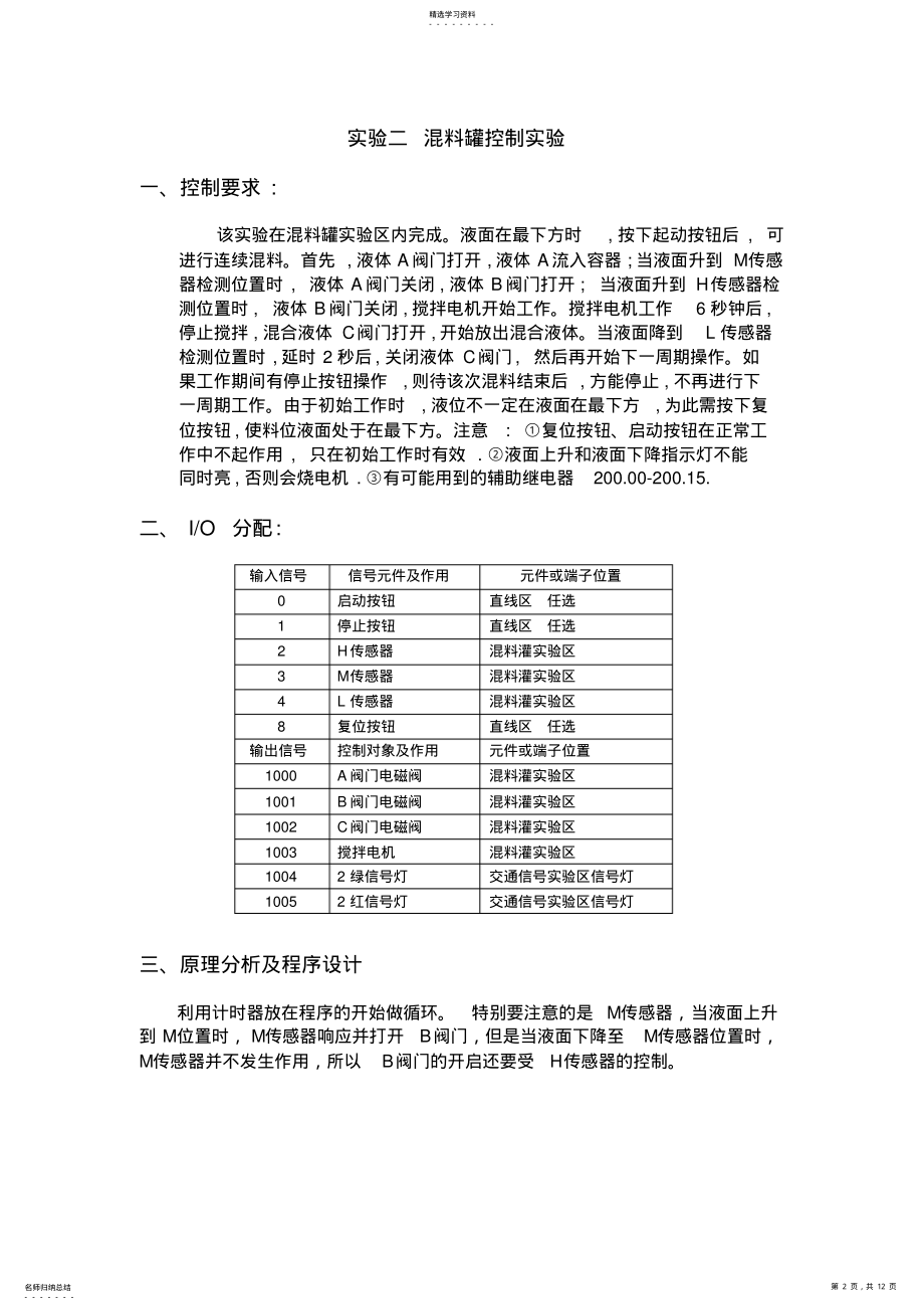 2022年单片机及plc控制实验报告 .pdf_第2页