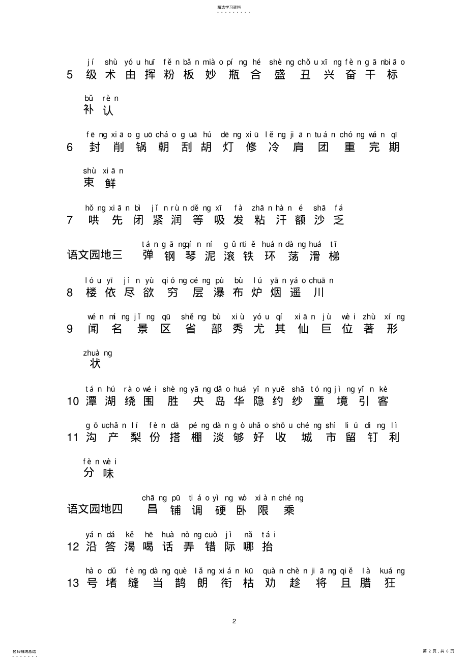 2022年部编人教版语文二年级上册识字表、写字表 .pdf_第2页