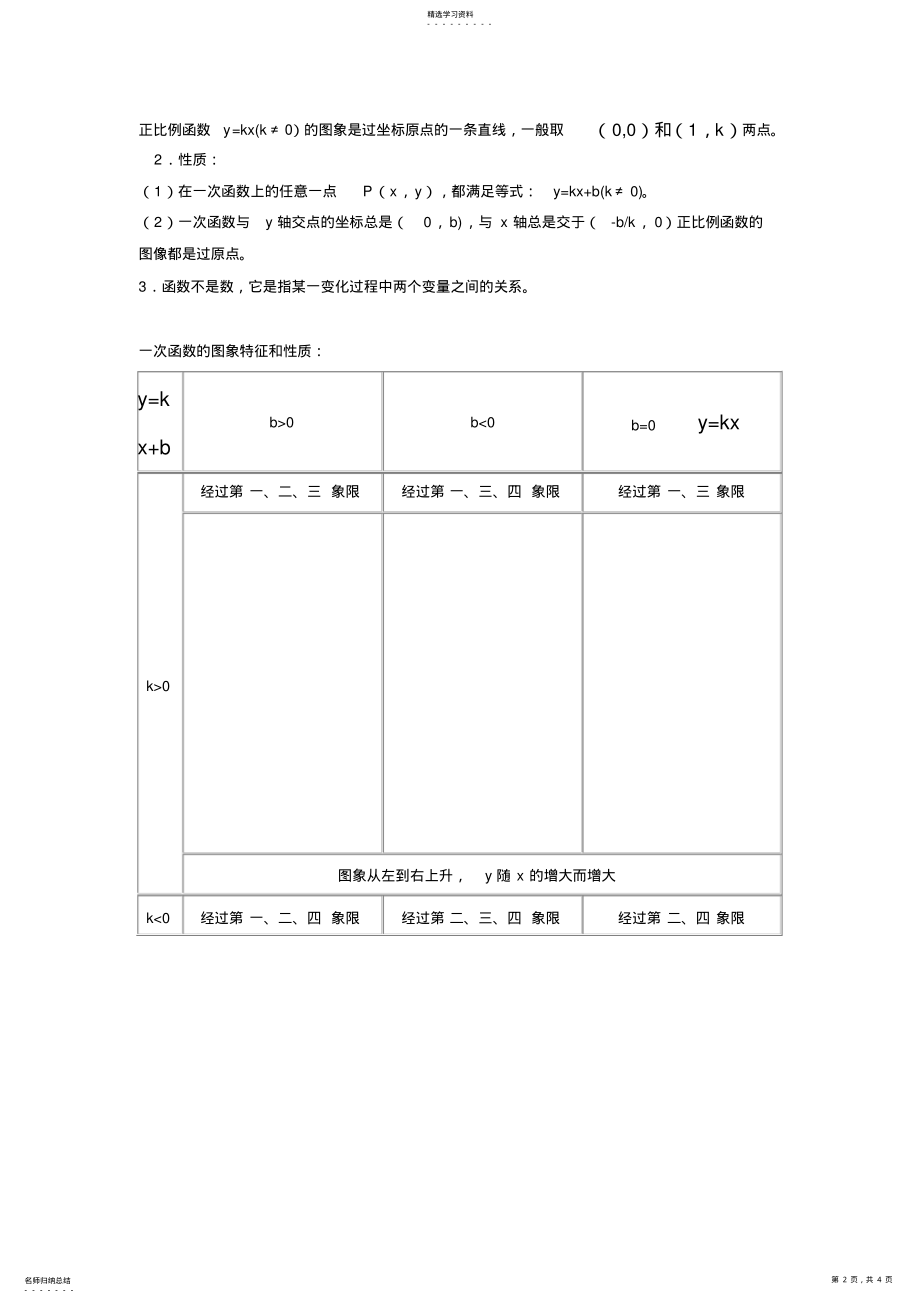 2022年初二上册数学一次函数知识点总结2 .pdf_第2页