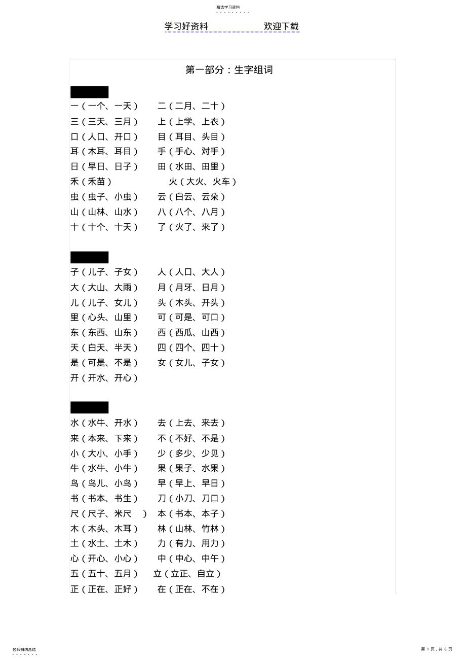 2022年部编版一年级上学期期末复习要点 .pdf_第1页