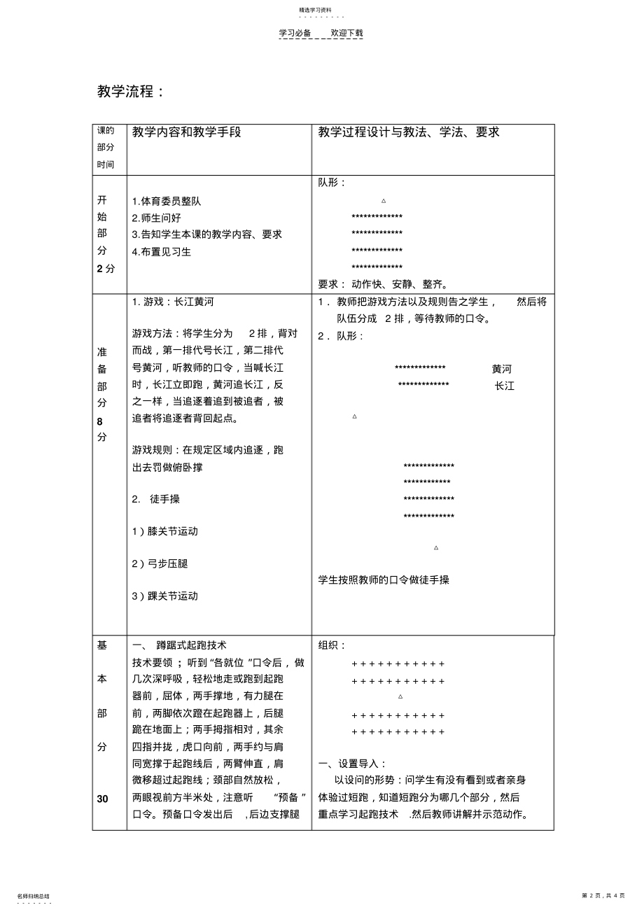 2022年蹲踞式起跑教案 2.pdf_第2页