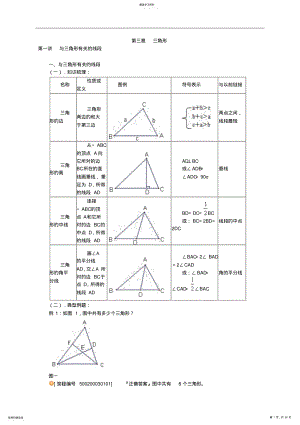 2022年初一数学：三角形课堂讲义 2.pdf