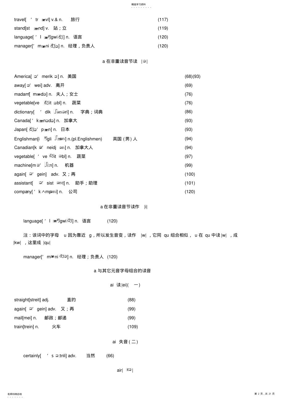 2022年利用读音规则记忆英语单词初一下册 .pdf_第2页