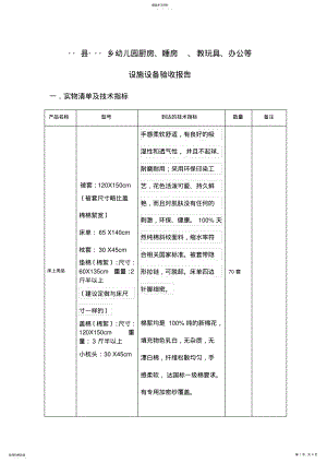 2022年马场河幼儿园设备验收报告 .pdf