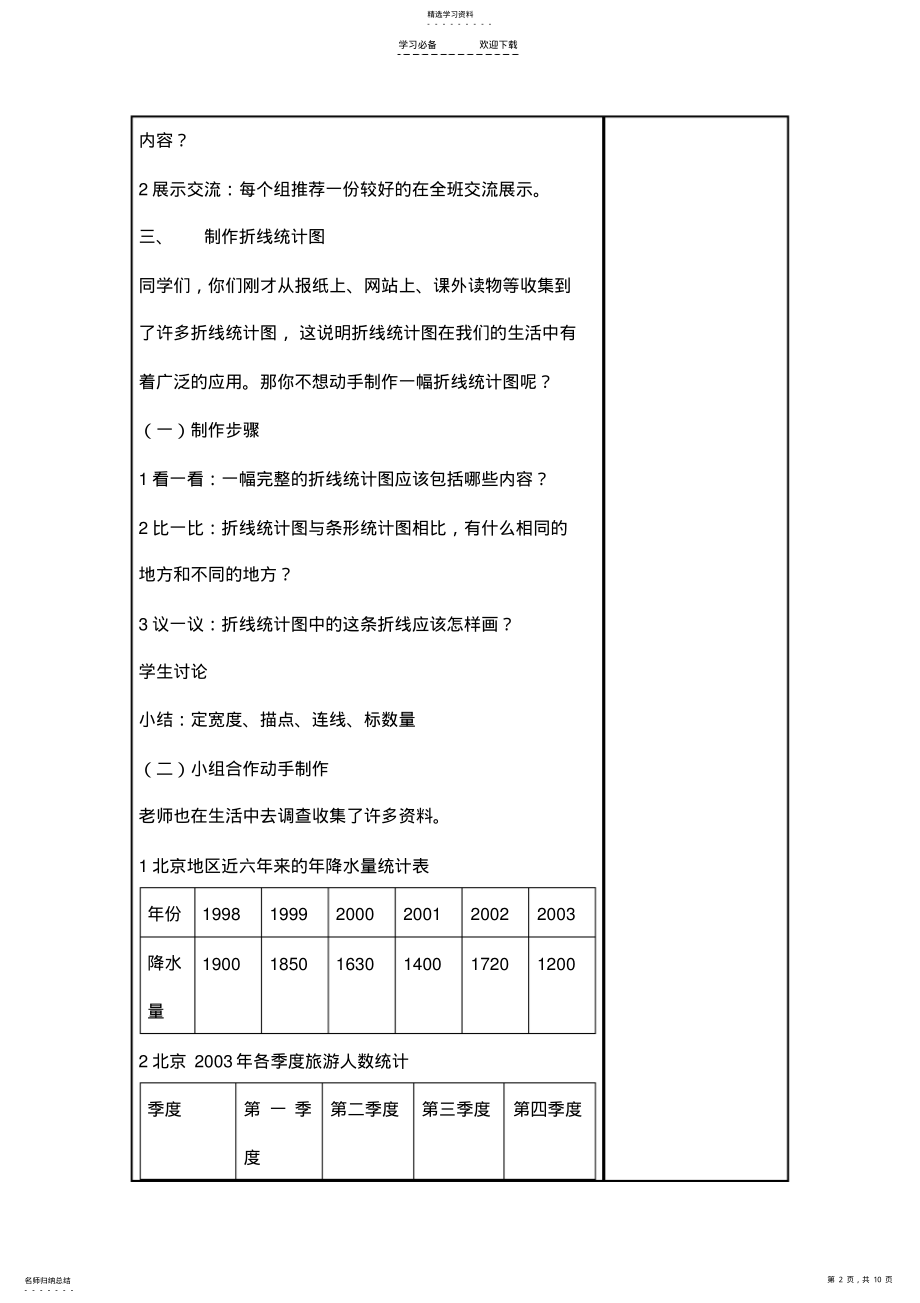 2022年小学四年级下册数学第七单元教案 .pdf_第2页