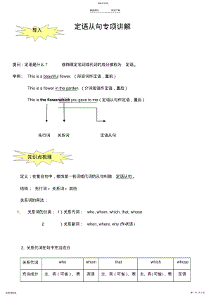 2022年定语从句专项讲解 .pdf