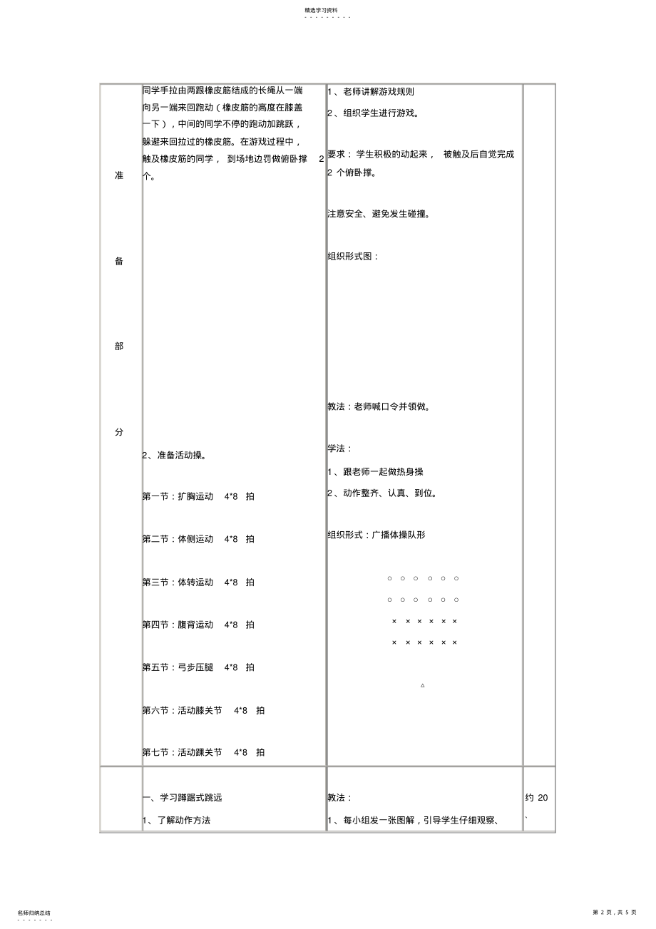 2022年小学六年级蹲踞式跳远教案 .pdf_第2页