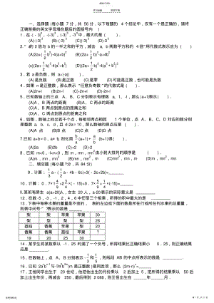 2022年初一数学竞赛题 .pdf