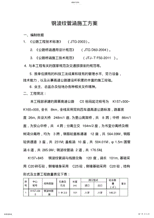 2022年钢波纹管施工专业技术方案 .pdf