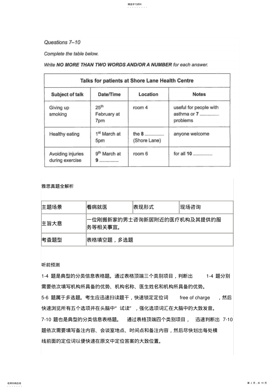 2022年剑桥雅思9真题及解析听力Test4 .pdf_第2页