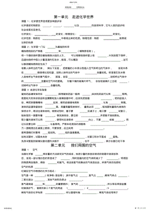 2022年初三化学章节知识点填空复习题 .pdf