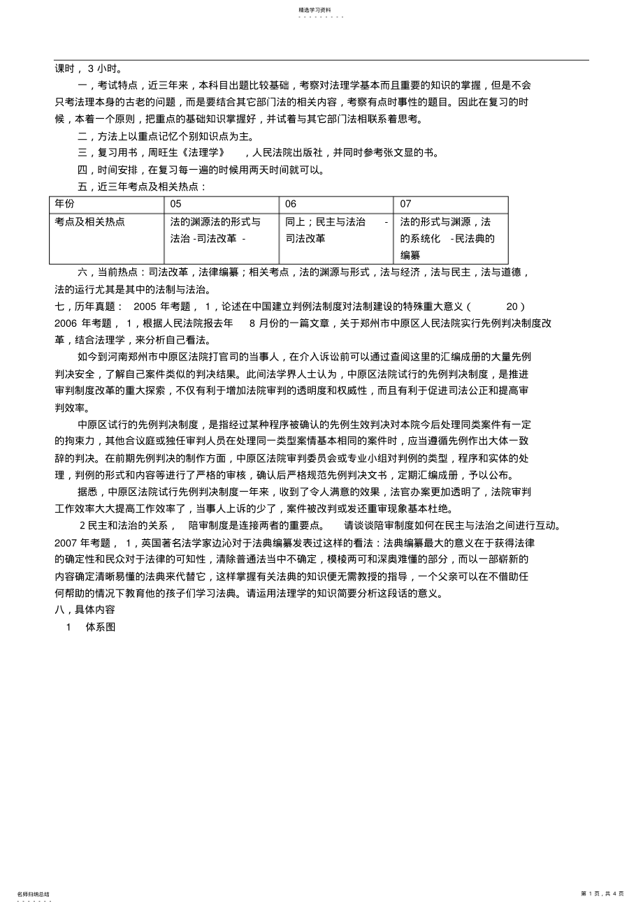 2022年北大法学考研真题必考知识点归纳系列之法理法 .pdf_第1页