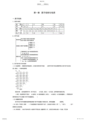 2022年化学选修三第一章《原子结构与性质》知识点及全套练习题 .pdf