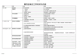 2022年餐饮店每日工作时间与内容 .pdf