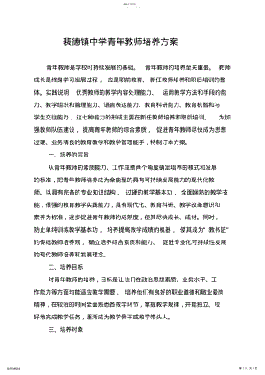 2022年青年教师培养方案 .pdf