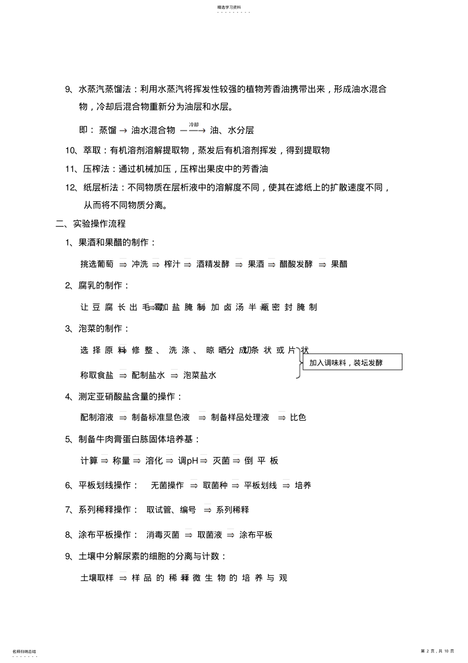 2022年选修一内容归纳整理 .pdf_第2页