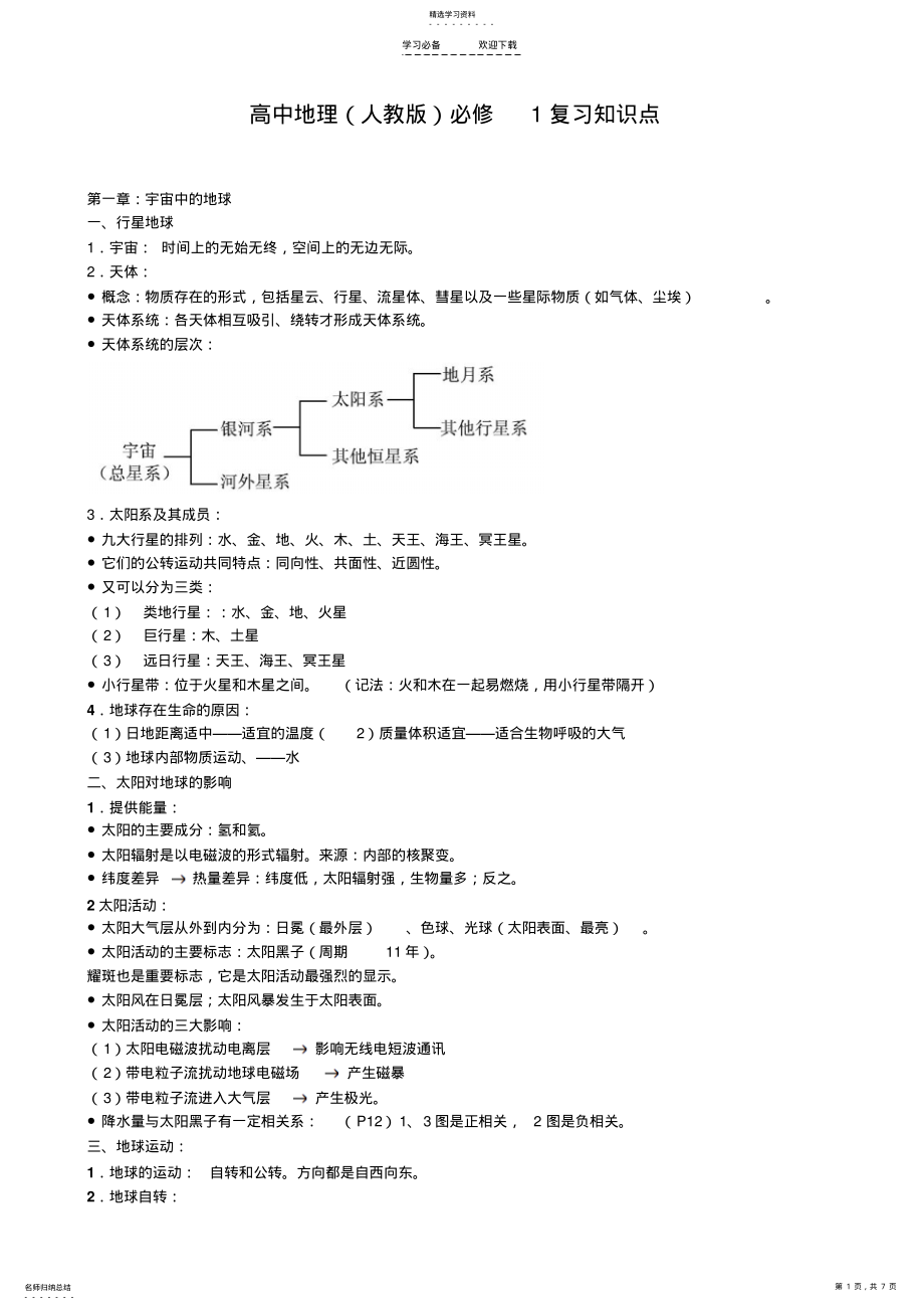 2022年高中地理复习知识点 2.pdf_第1页