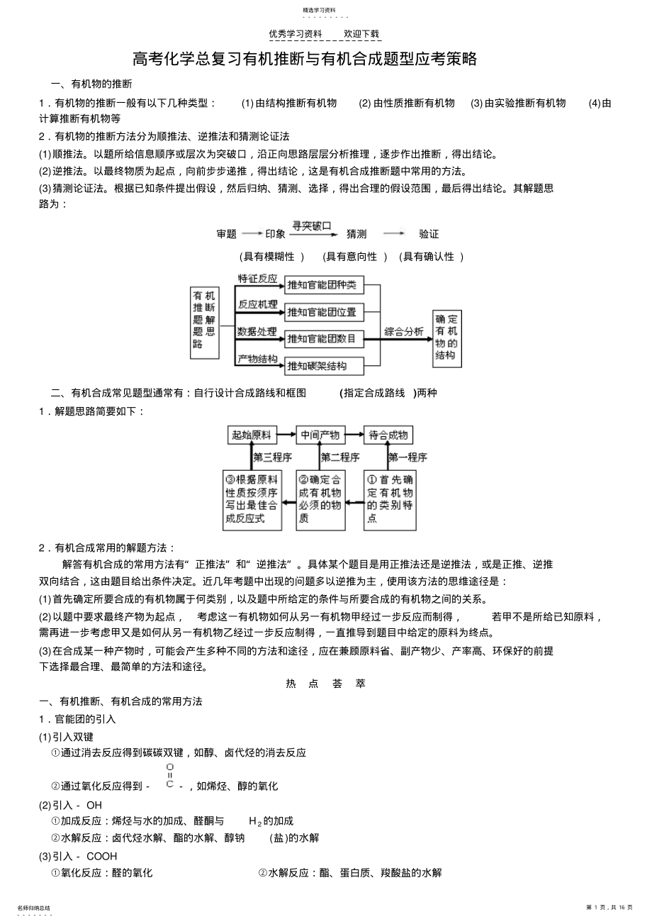 2022年高考化学有机化合物专题 .pdf_第1页