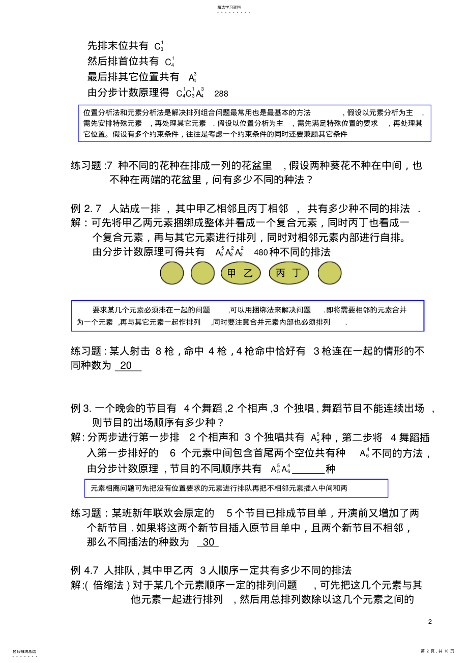 2022年高中数学排列组合专题复习 .pdf_第2页