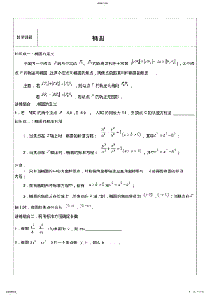 2022年高中数学_椭圆_知识题型总结 2.pdf