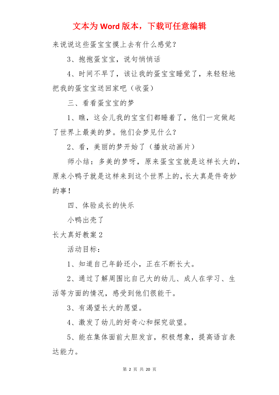 长大真好教案.docx_第2页