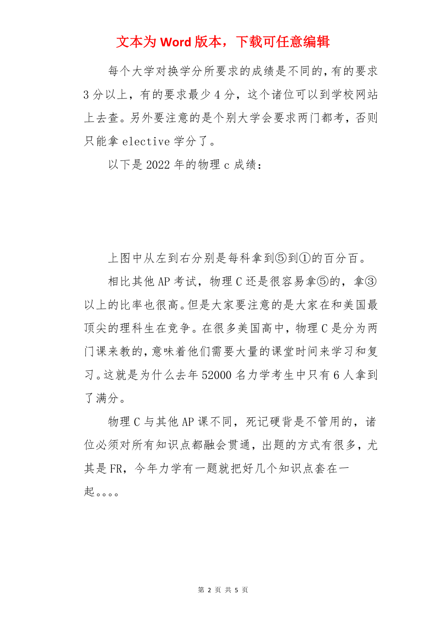 美国大学预修课程物理C课程与考试介绍.docx_第2页