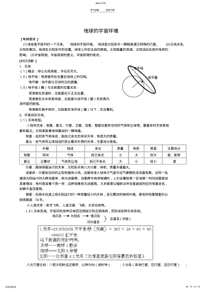 2022年高三地理二轮复习专题讲练地球的宇宙环境 .pdf