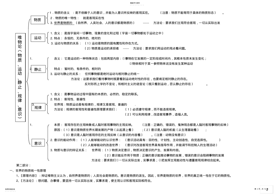 2022年高二政治生活与哲学知识点总结归纳 .pdf_第2页